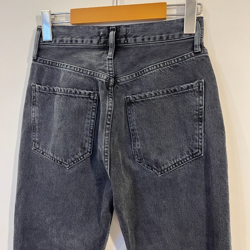 NWOT Agolde Riley High Rise Straight Crop Distressed Size 23 - Picture 8 of 10